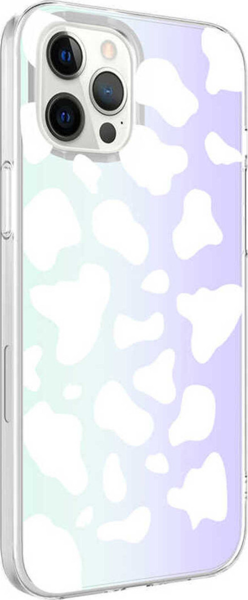 İphone 12 Pro Uyumlu Klfs M-Blue Desenli Kılıf-Cow No2