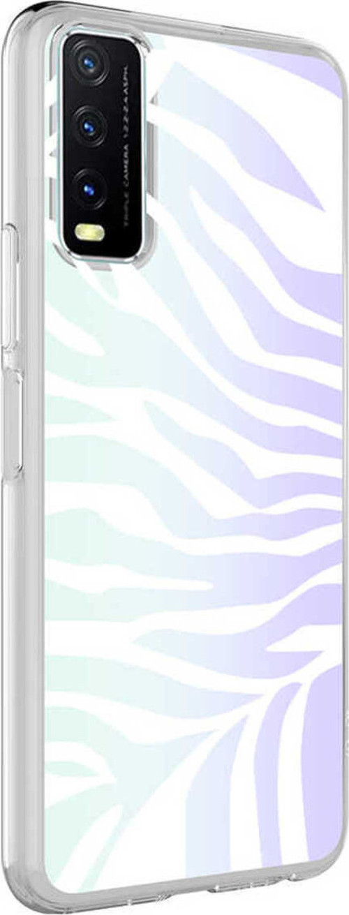 Vivo Y11S Kılıf Klfs M-Blue Desenli Kapak - Zebra No1