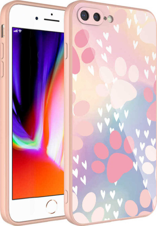 İphone 7 Plus Kılıf Kamera Korumalı Desenli Sert Silikon Klfs Epoksi Kapak - No4