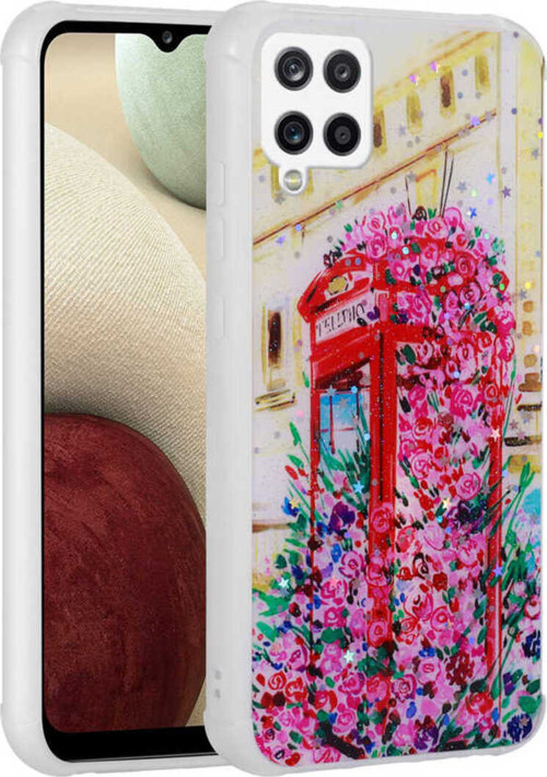 Galaxy M12 Kılıf Simli Desenli Kamera Korumalı Parlak Klfs Popy Kapak - Kulübe