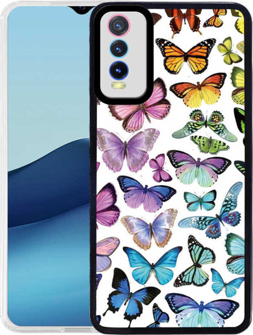 Vivo Y20 Kılıf Klfs M-Fit Desenli Kapak - Butterfly No3