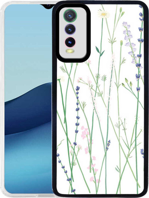 Vivo Y20 Kılıf Klfs M-Fit Desenli Kapak - Flower No4