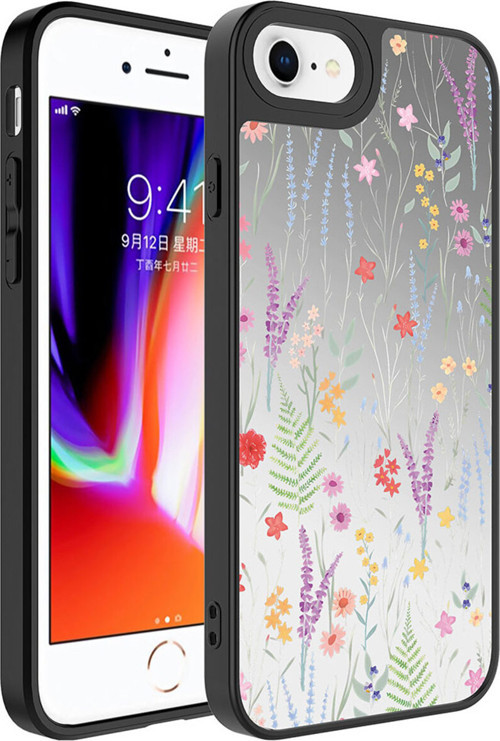 İphone 7 Plus Kılıf Aynalı Desenli Kamera Korumalı Parlak Klfs Mirror Kapak - Dallar