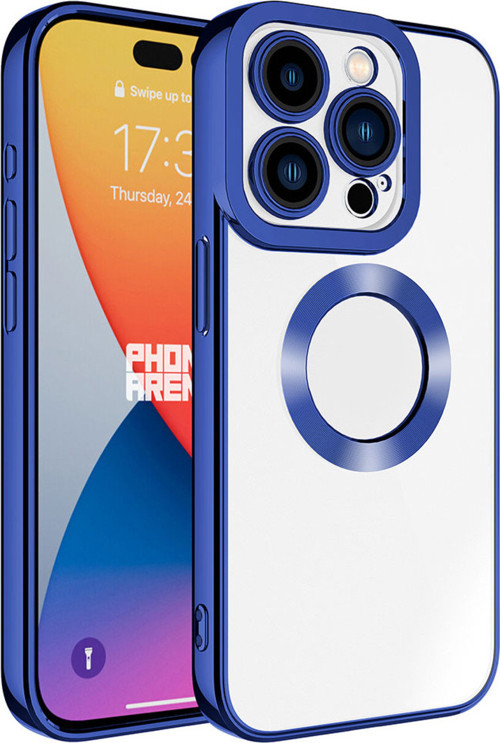 Apple İphone 15 Pro Kılıf Kamera Korumalı Logo Gösteren Zore Omega Kapak