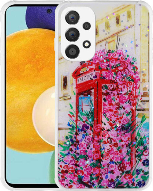 Galaxy A23 Kılıf Simli Desenli Kamera Korumalı Parlak Klfs Popy Kapak - Kulübe