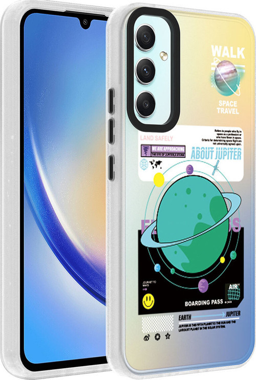 Samsung Galaxy A24 Kılıf Desenli Zore Dragon Sert Kapak