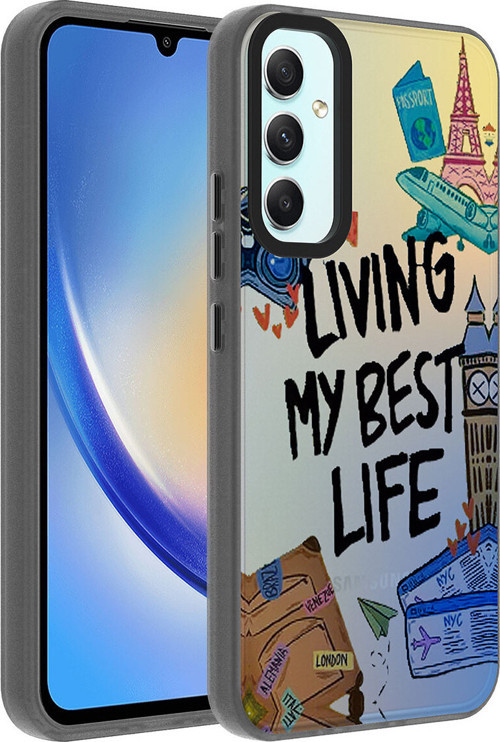 Samsung Galaxy A24 Kılıf Desenli Zore Dragon Sert Kapak