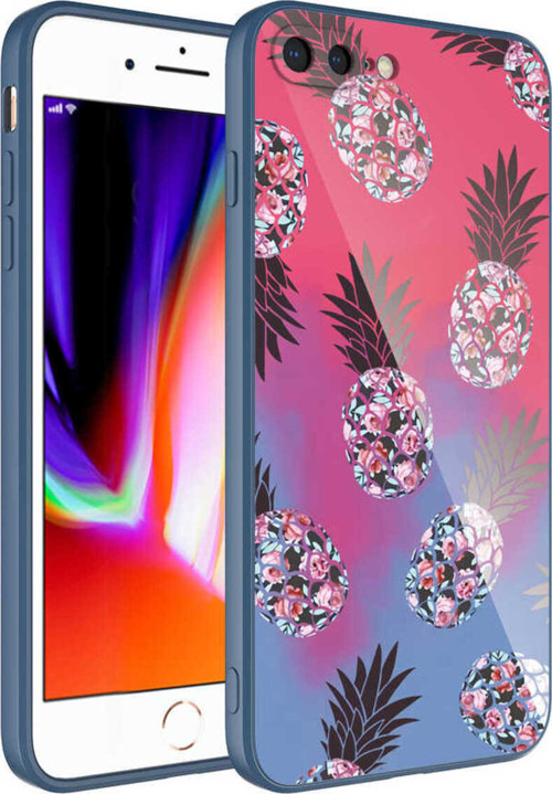 İphone 8 Plus Kılıf Kamera Korumalı Desenli Sert Silikon Klfs Epoksi Kapak - No3