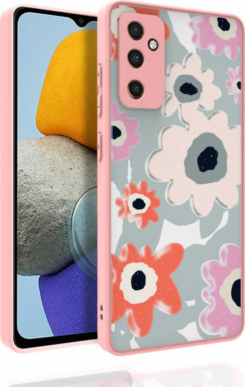 Galaxy M23 Kılıf Desenli Kamera Korumalı Parlak Klfs Nora Kapak - No5