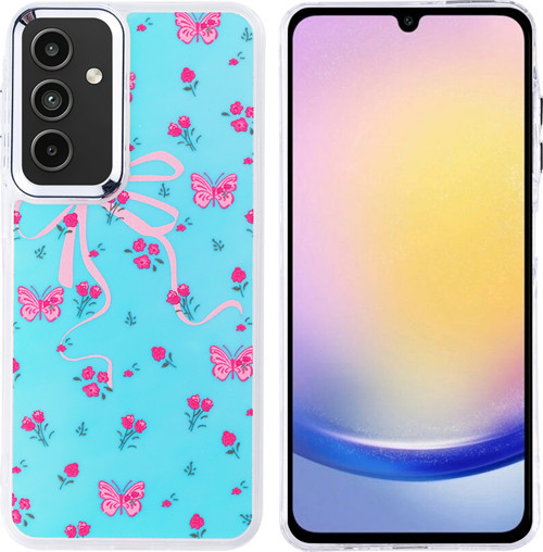 Galaxy A25 Kılıf Airbag Tasarımlı Klfs Hadra Kapak - Kelebek