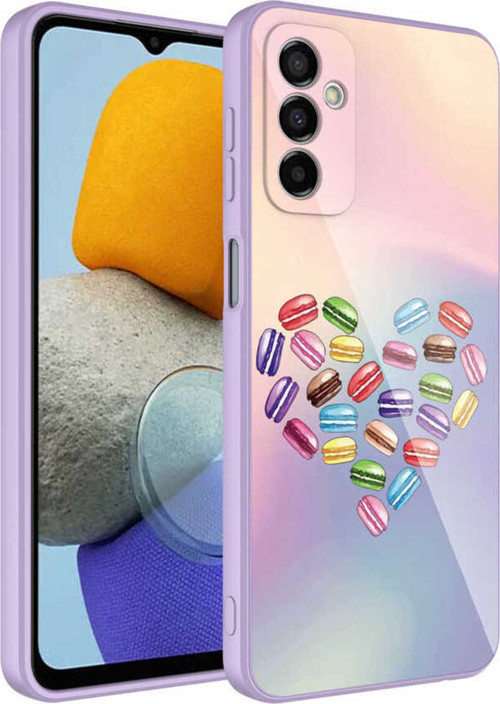 Galaxy M23 Kılıf Kamera Korumalı Desenli Sert Silikon Klfs Epoksi Kapak - No1