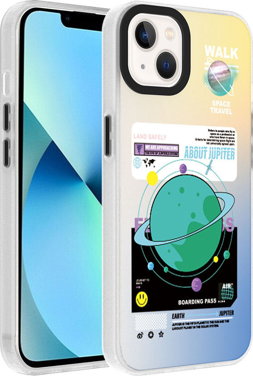 Apple İphone 14 Kılıf Desenli Zore Dragon Sert Kapak