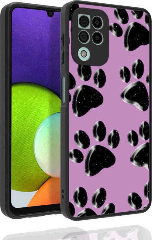 Galaxy M32 Kılıf Desenli Kamera Korumalı Parlak Klfs Nora Kapak - No3