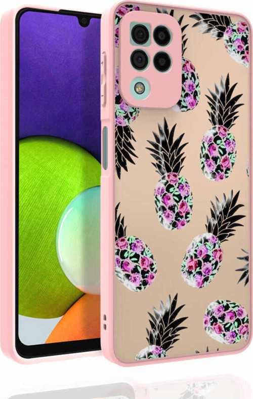 Galaxy M32 Kılıf Desenli Kamera Korumalı Parlak Klfs Nora Kapak - No1