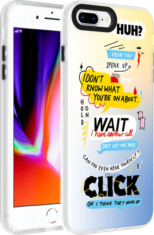 İphone 8 Plus Kılıf Desenli Klfs Dragon Sert Kapak - Kelimeler
