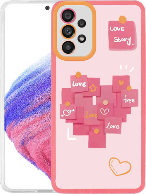 Galaxy A33 5G Kılıf Klfs M-Fit Desenli Kapak - Love Story No2