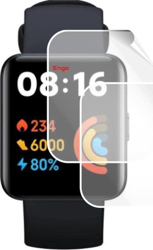 Xiaomi Redmi Watch 2 Lite Ekran Koruyucu Tam Kaplama TPU Film 2 Adet