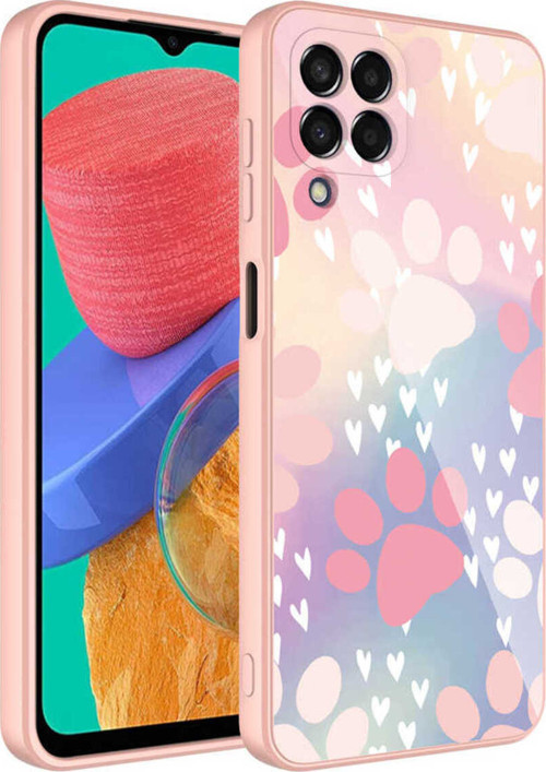 Galaxy M33 Kılıf Kamera Korumalı Desenli Sert Silikon Klfs Epoksi Kapak - No4