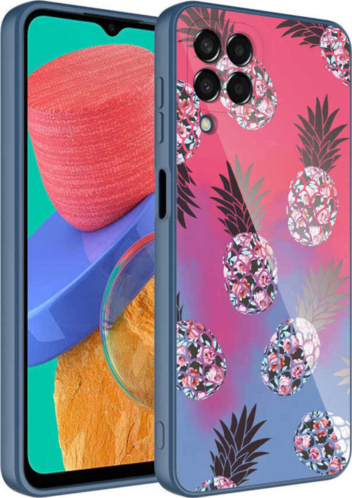 Galaxy M33 Kılıf Kamera Korumalı Desenli Sert Silikon Klfs Epoksi Kapak - No3