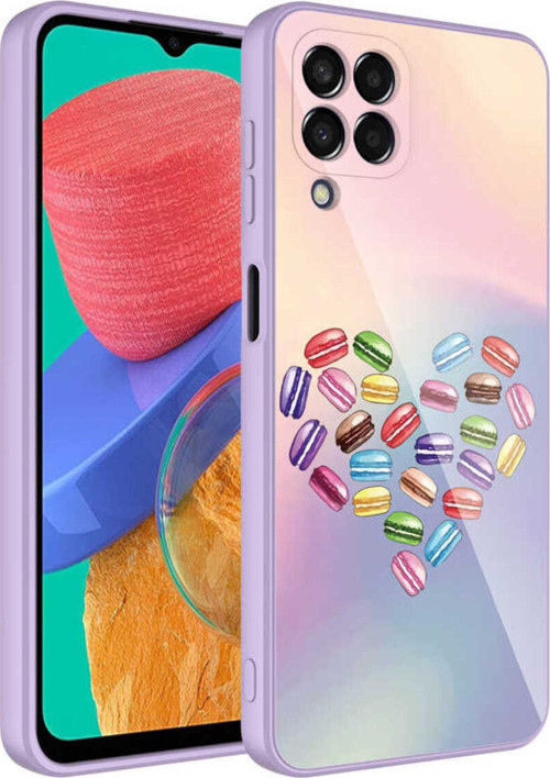 Galaxy M33 Kılıf Kamera Korumalı Desenli Sert Silikon Klfs Epoksi Kapak - No1