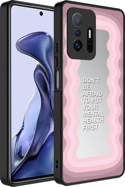 Mi 11T Pro 5G Kılıf Aynalı Desenli Kamera Korumalı Parlak Klfs Mirror Kapak - Ayna