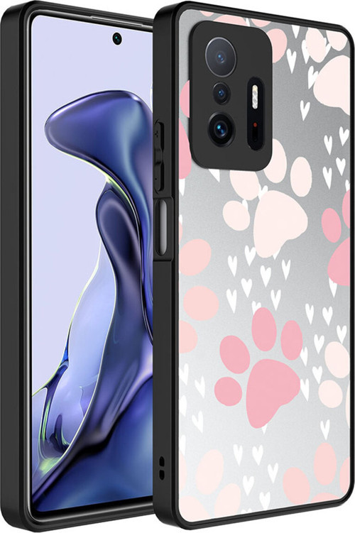 Mi 11T Pro 5G Kılıf Aynalı Desenli Kamera Korumalı Parlak Klfs Mirror Kapak - Pati