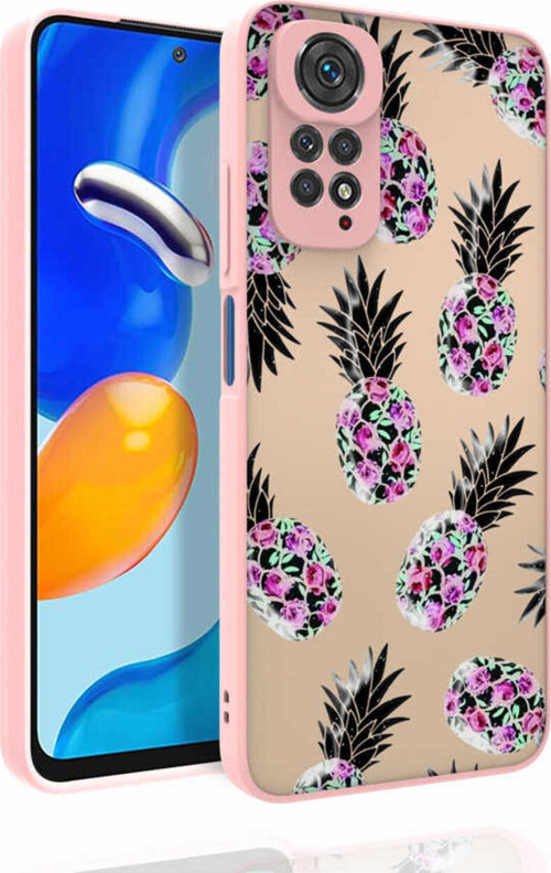Redmi Note 11 Global Kılıf Desenli Kamera Korumalı Parlak Klfs Nora Kapak - No1