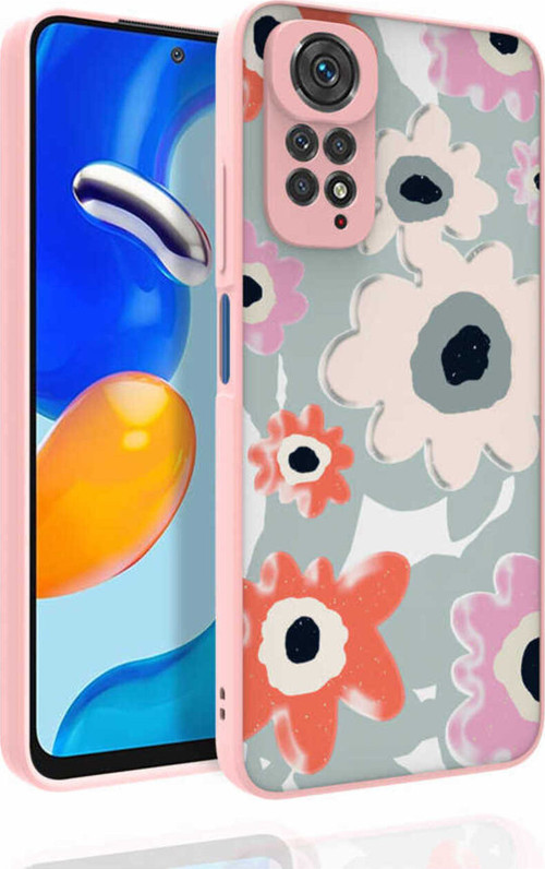 Redmi Note 11 Global Kılıf Desenli Kamera Korumalı Parlak Klfs Nora Kapak - No5