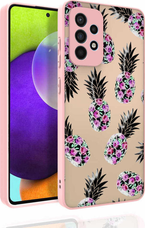 Galaxy A52 Kılıf Desenli Kamera Korumalı Parlak Klfs Nora Kapak - No1