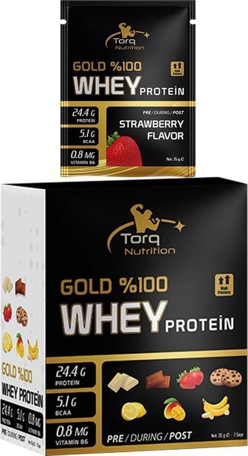 Gold Whey Protein 35 Gr x 7 SAŞE - Çilek