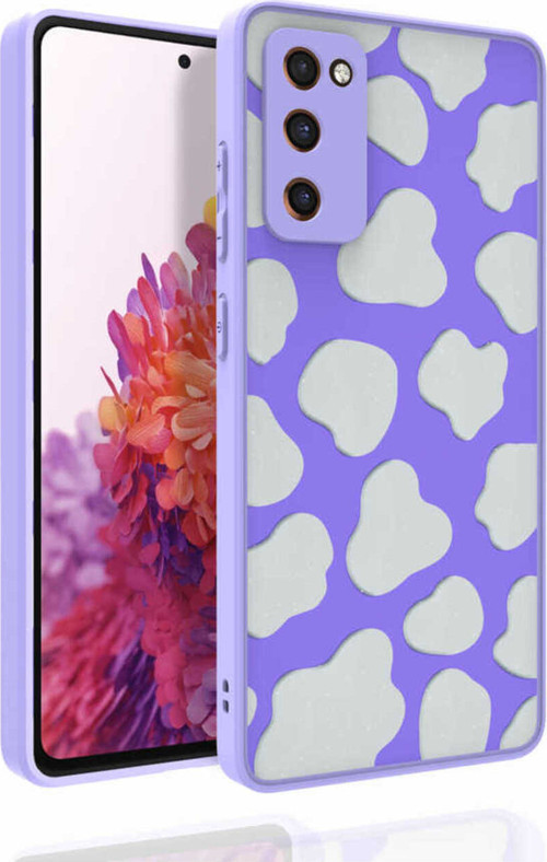 Galaxy S20 Fe Uyumlu Desenli Kamera Korumalı Parlak Klfs Nora Kılıf-No6