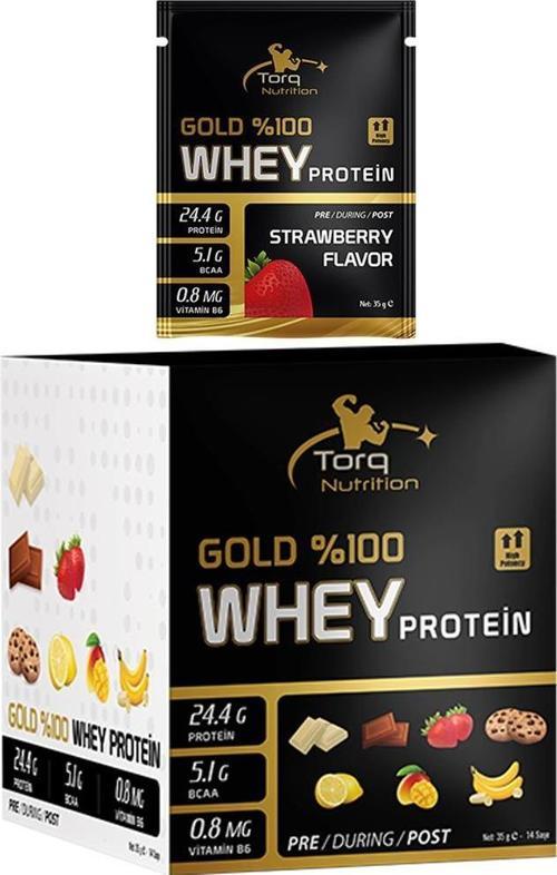 Gold Whey Protein 35 Gr x 14 SAŞE - Çilek