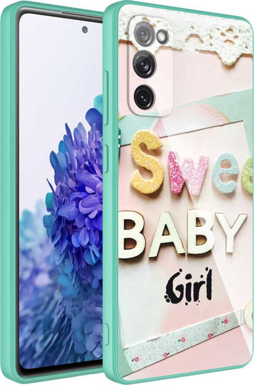 Galaxy S20 Fe Uyumlu Kamera Korumalı Desenli Sert Silikon Klfs Epoksi Kılıf-No5
