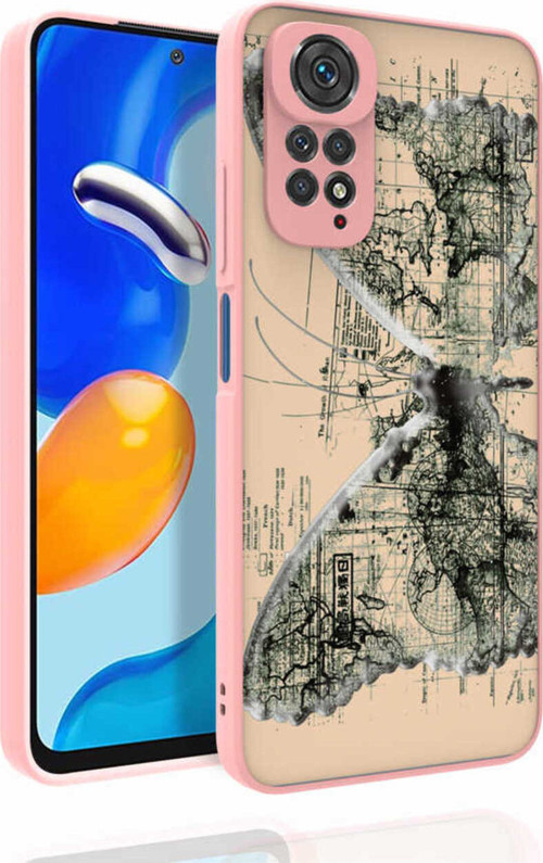 Redmi Note 11S Global Kılıf Desenli Kamera Korumalı Parlak Klfs Nora Kapak - No4