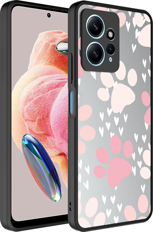Redmi Note 12 4G Kılıf Aynalı Desenli Kamera Korumalı Parlak Klfs Mirror Kapak - Pati