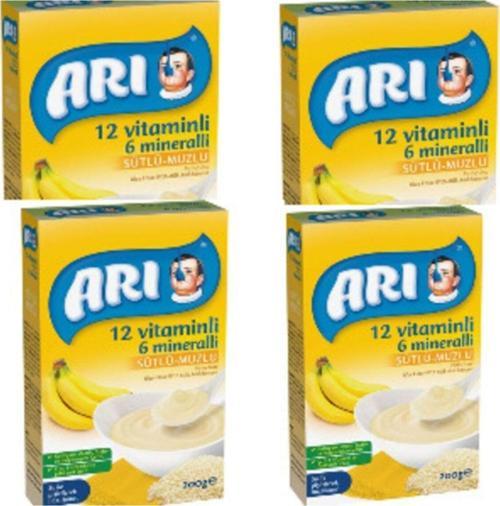 200 gr Sütlü - Muzlu 4 Adet
