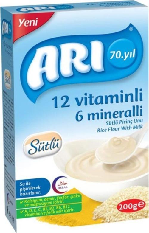 12 Vitaminli 6 Mineralli Sütlü Pirinçli 200 G