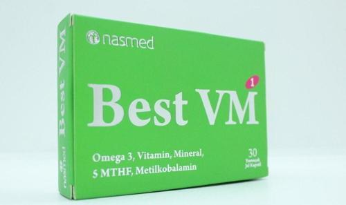Best Vm 1 Omega 3 Multivitamin Gebelik Gliserol Glukonat Kalsiyum Karbonat Magnezyum Çinko Vitamind