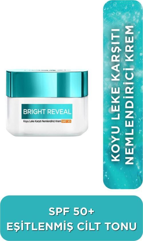 Bright Reveal Koyu Leke Karşıtı, Cilt Tonu Eşitleyici Spf50 Nemlendirici Krem Niasinamid 50 ml