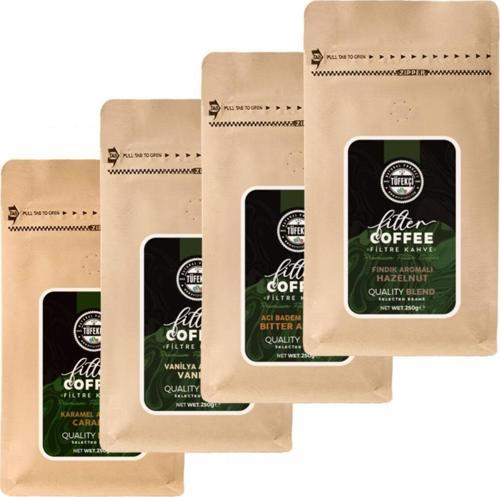 Aromalı Filtre Kahve Karma Set 4X250 Gr