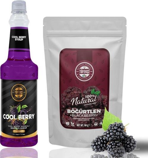 Berry Hibiskus Konsantresi 750Ml Ve %100 Natural Böğürtlen Kurusu 50 Gr