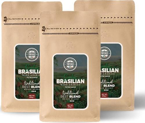 Brasilian Santos Filtre Kahve Medium Roast Avantajlı Paket 3X250 Gr