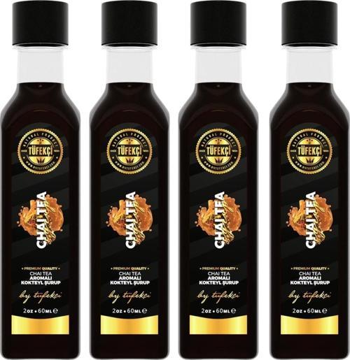 Chai Tea Şurup Yoğun Form Yüksek Aromalı Yeni Formül Avantajlı Paket (4X60Ml)