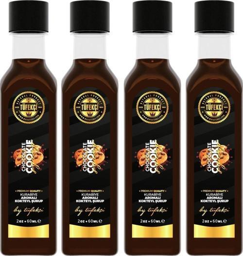 Chocolate Cokies Şurup Yoğun Form Yüksek Aromalı Yeni Formül Avantajlı Paket (4X60Ml)