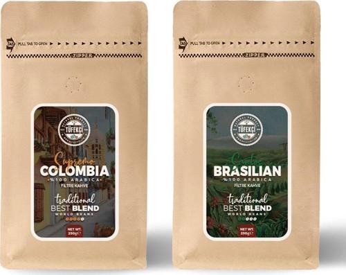 Colombian Ve Brasilian Filtre Kahve Avantajlı Paket 2X250 Gr