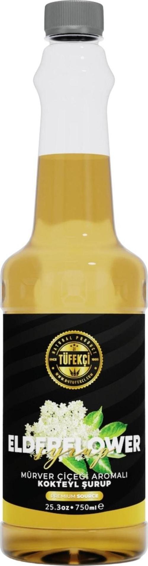 Mürver Çiçeği Elderflower Kokteyl, Pasta Ve Kahve Şurubu Yeni Formül Yüksek Aroma 750 Ml