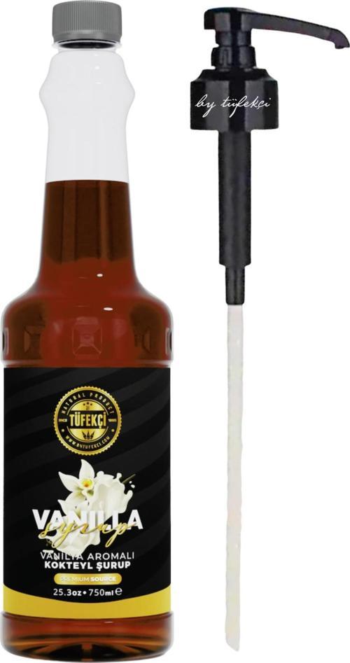 Vanilya Aromalı Kahve Şurubu 750 Ml Şurup Pompası 3 Cl Avantajlı Set