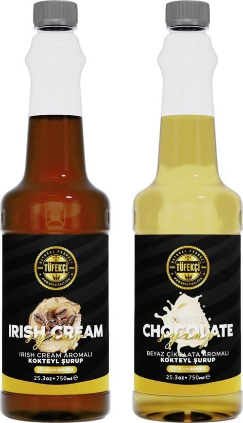 Irısh Cream-Beyaz Çikolata Avantajlı Paket Kokteyl, Pasta Ve Kahve Şurubu (750 Ml X 2)