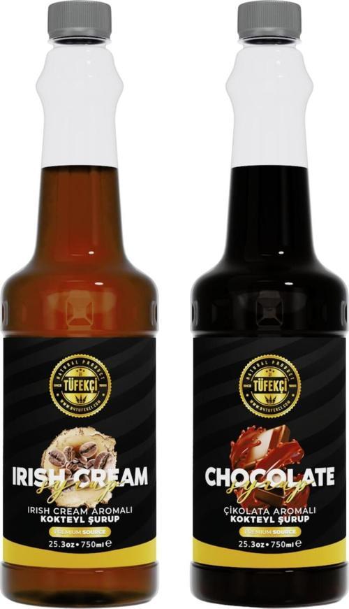 Irısh Cream-Çikolata Avantajlı Paket Kokteyl, Pasta Ve Kahve Şurubu (750 Ml X 2)