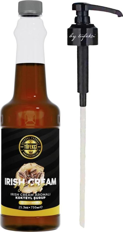 Irsıh Cream Aromalı Kahve Şurubu 750 Ml Şurup Pompası 3 Cl Avantajlı Set